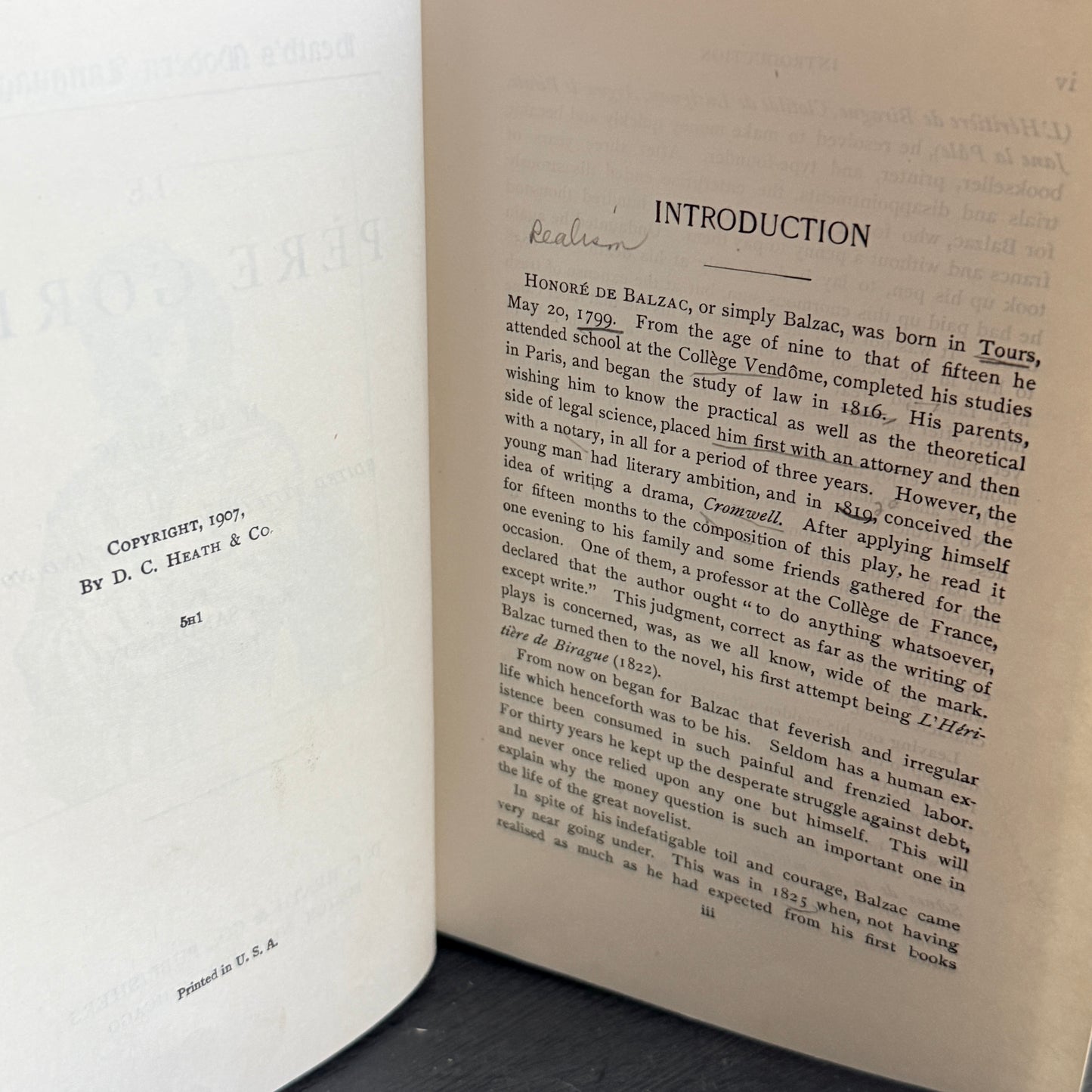 Le Père Goriot Book