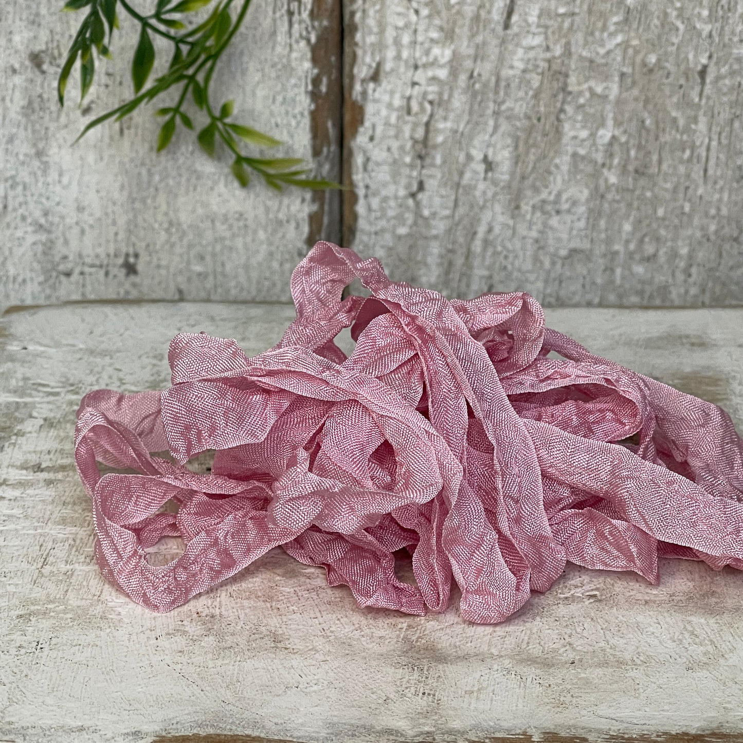 Crinkle Ribbon - Tea Rose