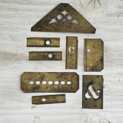 Brass Interlocking Stencils