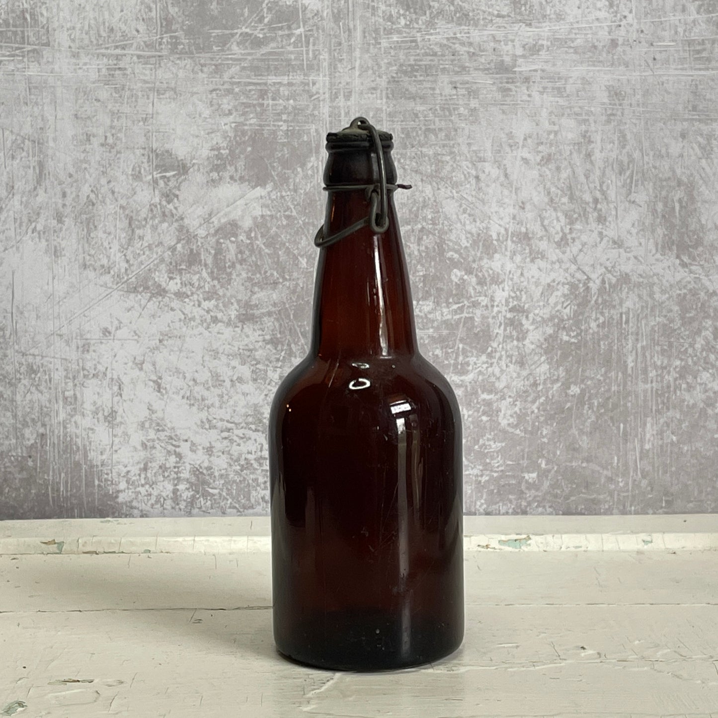 Antique Amber Beer Bottle