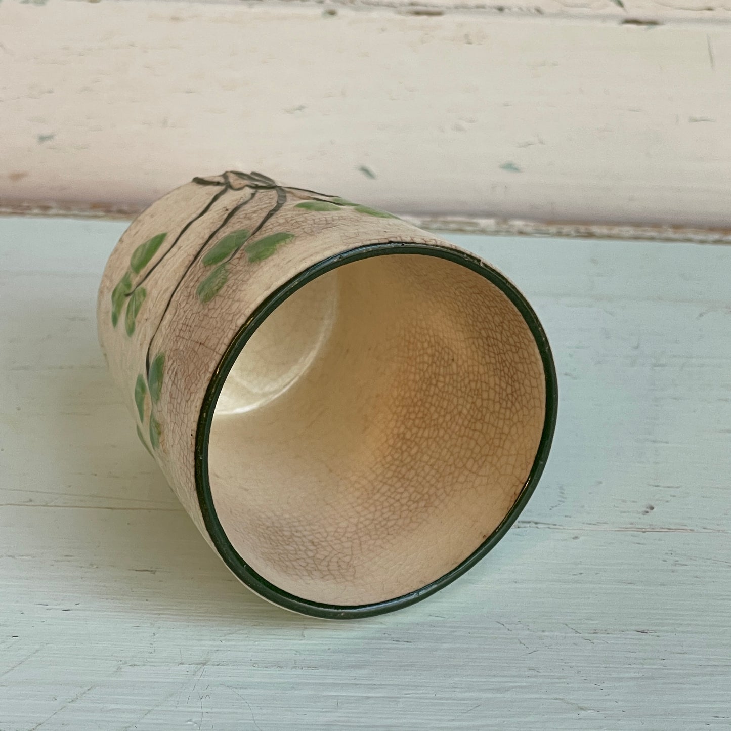 Shamrock Basket Weave Cup