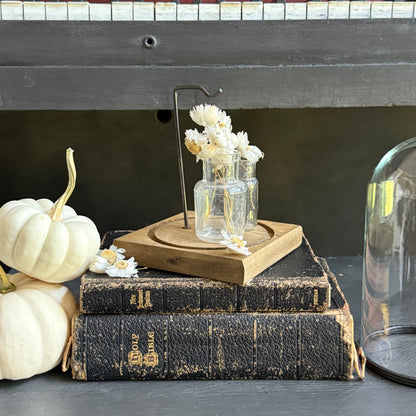 Glass Display Cloche with Bottles