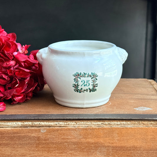 Vintage French White Lion Head Soup Tureen Candle - Cozy Cranberry