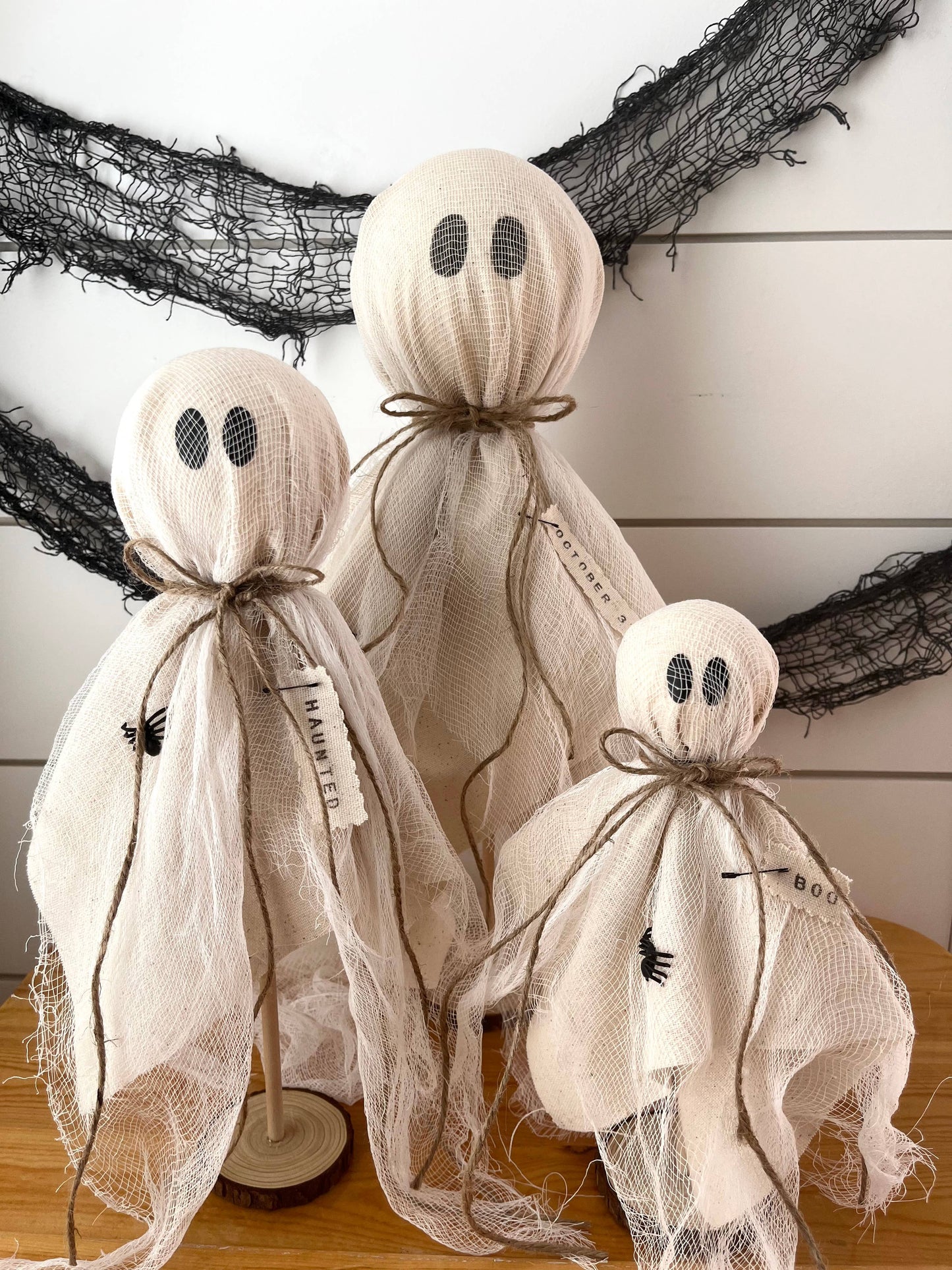 Rustic Halloween Ghost Set