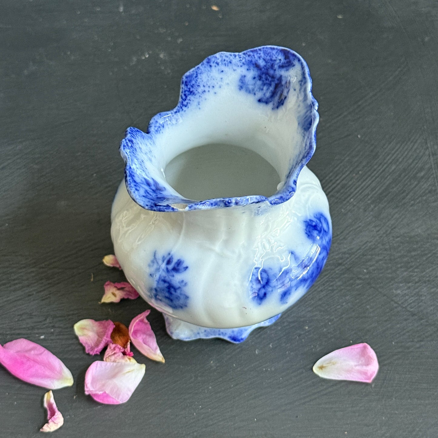 Antique Flow Blue Vase