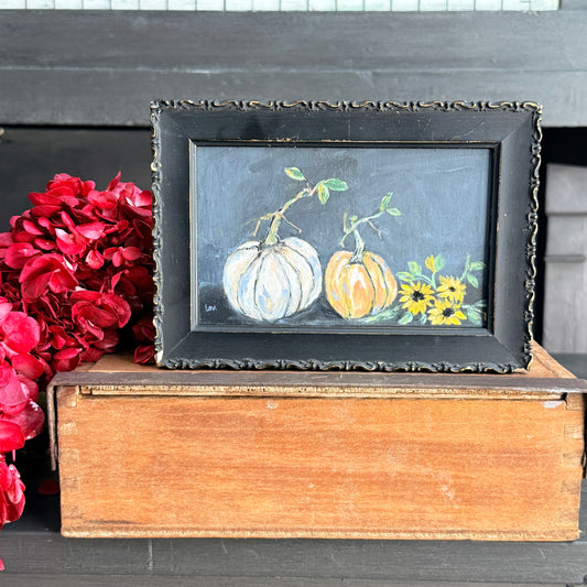 Heirloom Pumpkins & Sunflowers - Original Painting