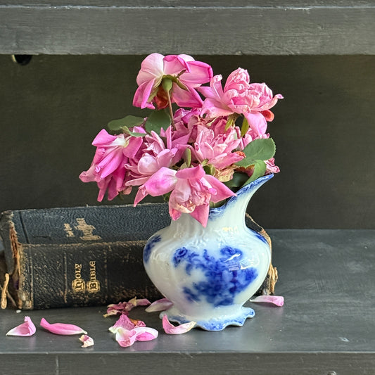 Antique Flow Blue Vase