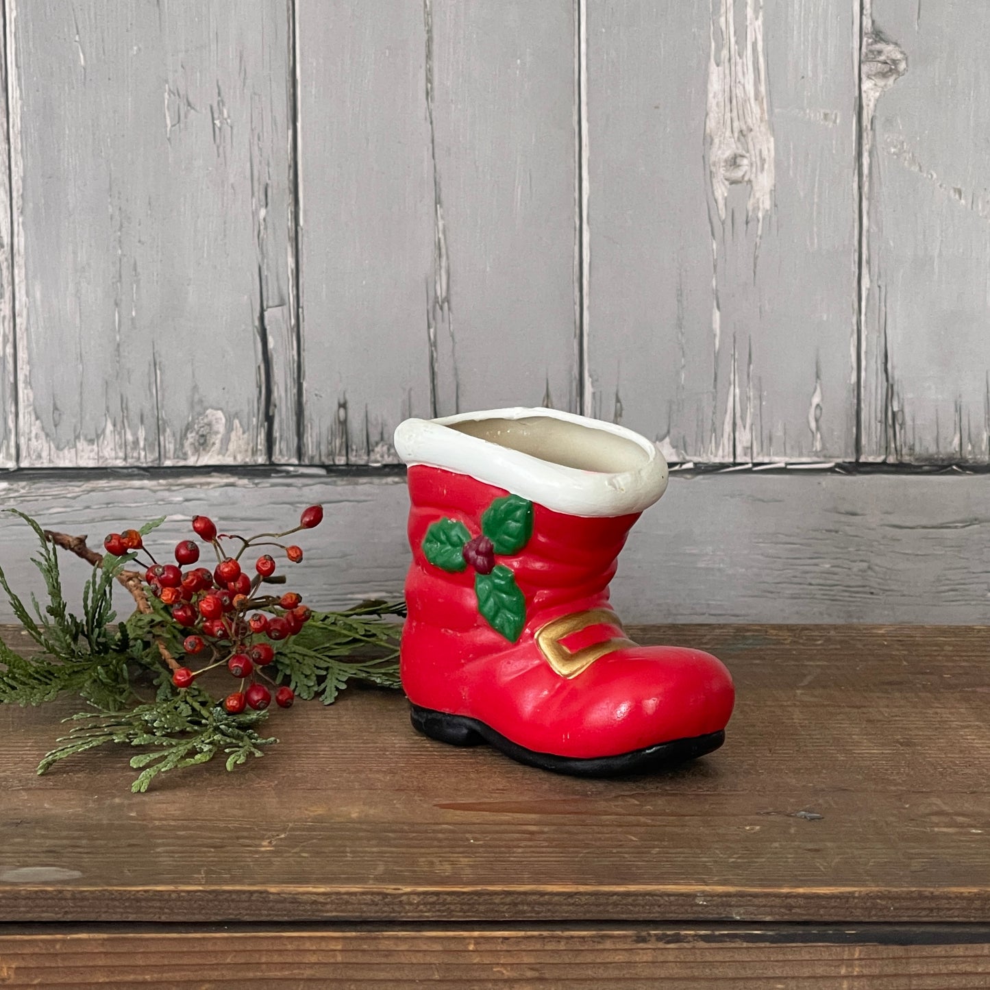 Ceramic Santa Boots