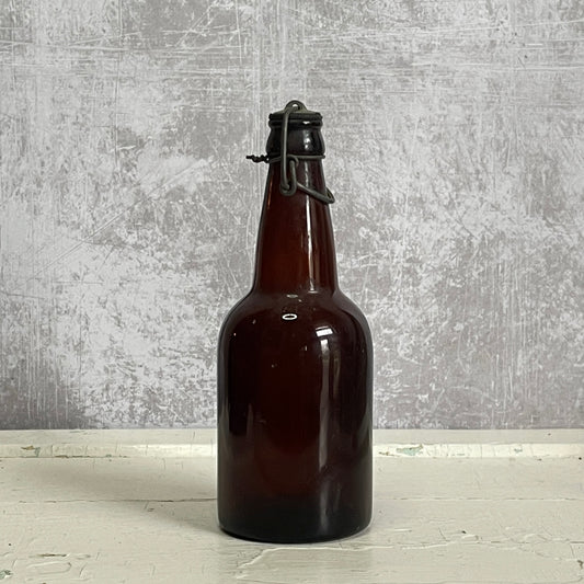 Antique Amber Beer Bottle