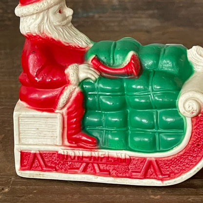 Celluloid Santa Claus Sleigh and Reindeer