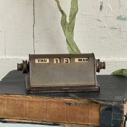 Vintage Perpetual Desk Calendar