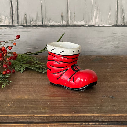 Ceramic Santa Boots