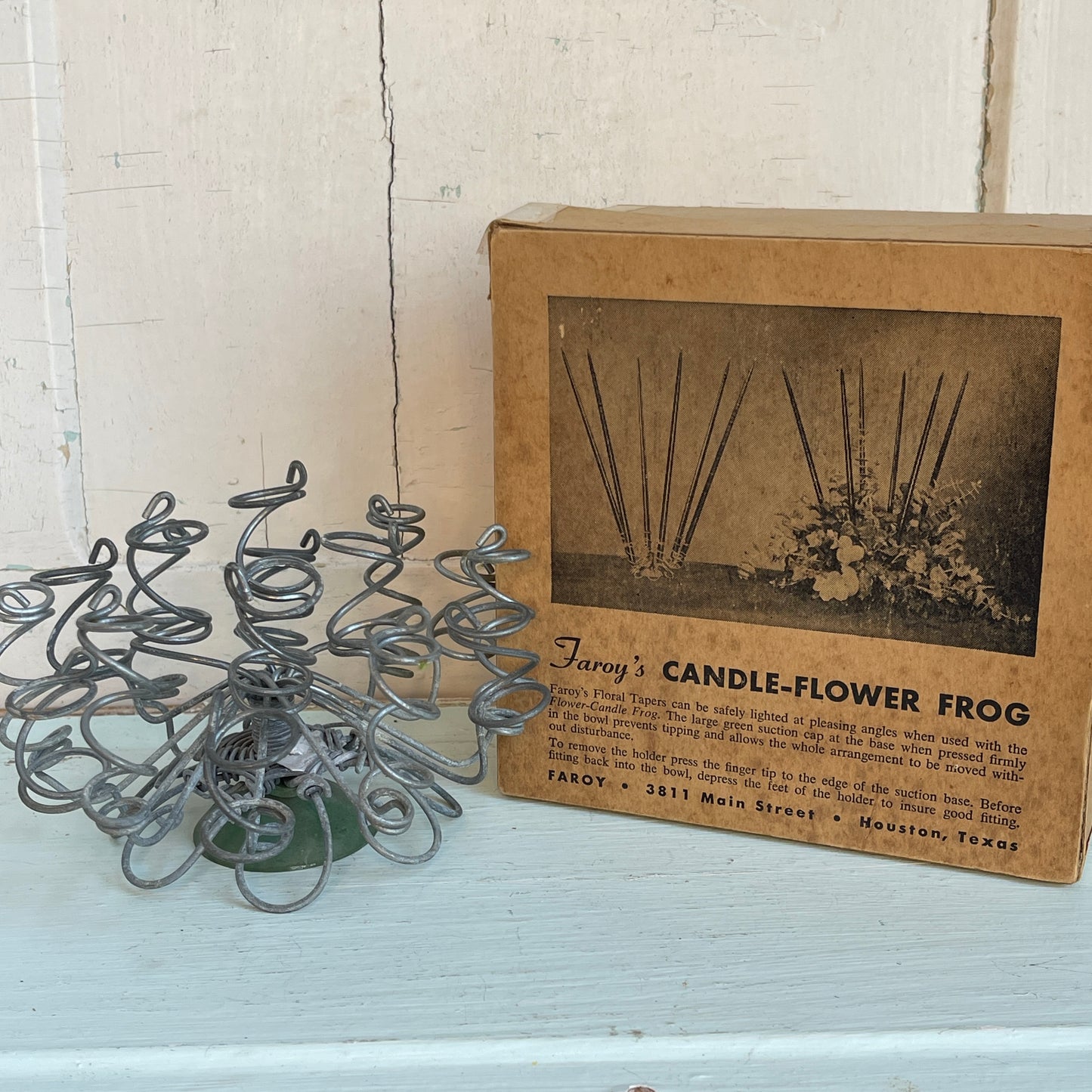 Vintage Coil Flower Frog