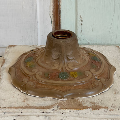 Vintage Cast Aluminum Light Fixture