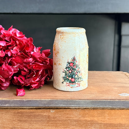 Ironstone Crock - Christmas Tree