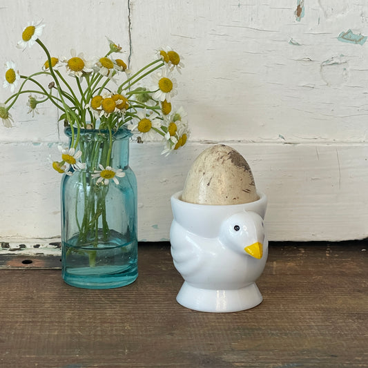 Milk Glass Chicken Egg Cup