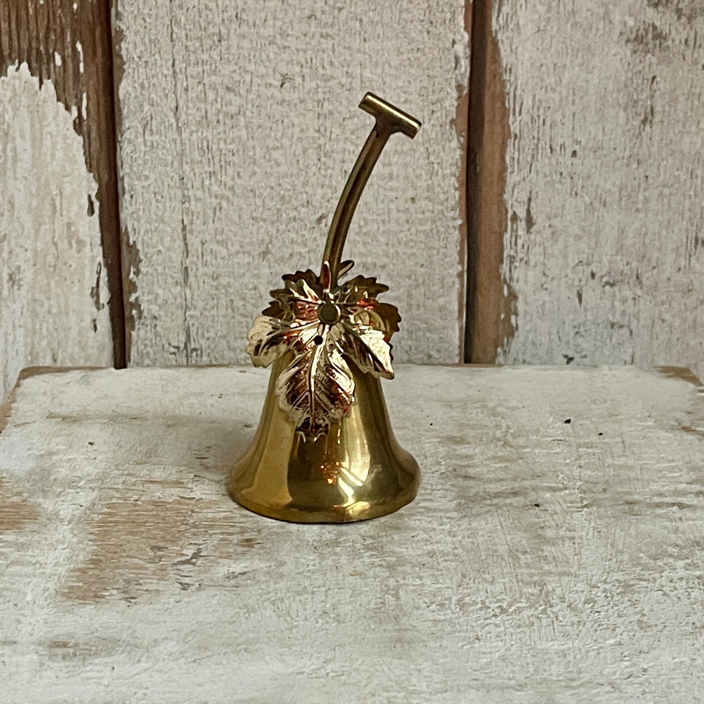 Brass Bell - Acorn Leaf