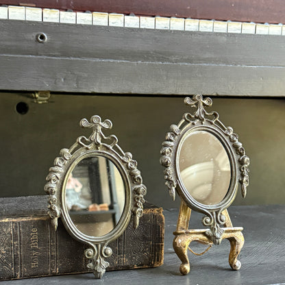 Vintage Small Oval Mirrors