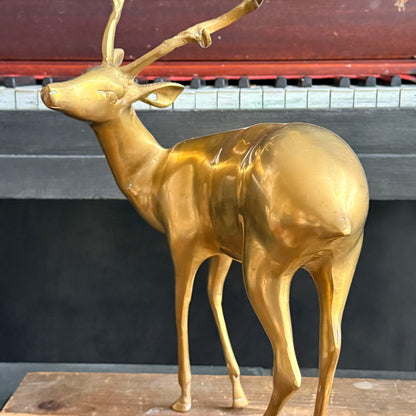Vintage Brass Stag