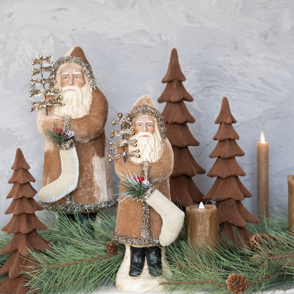 Fawn Velvet Belsnickle Santa