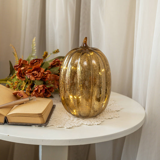 Crackle Glass Pumpkin