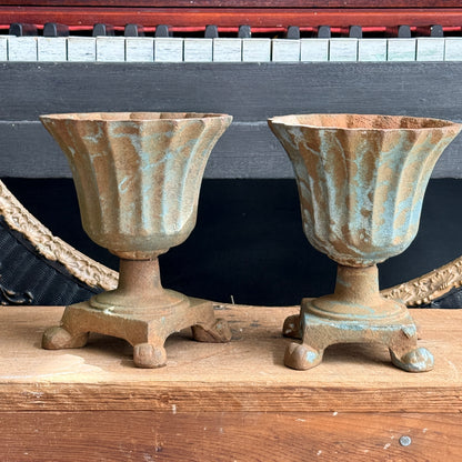 Pair of French-Style Cast Urn Planters