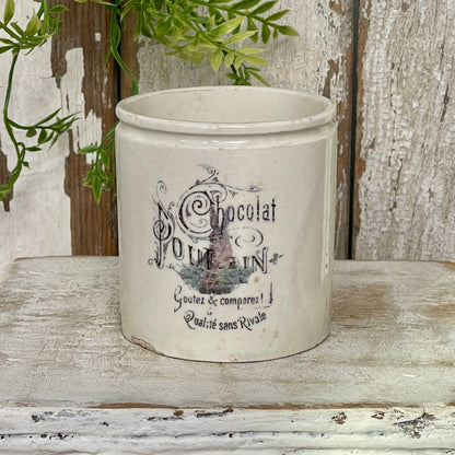 Ironstone Pot -Chocolat Poulain