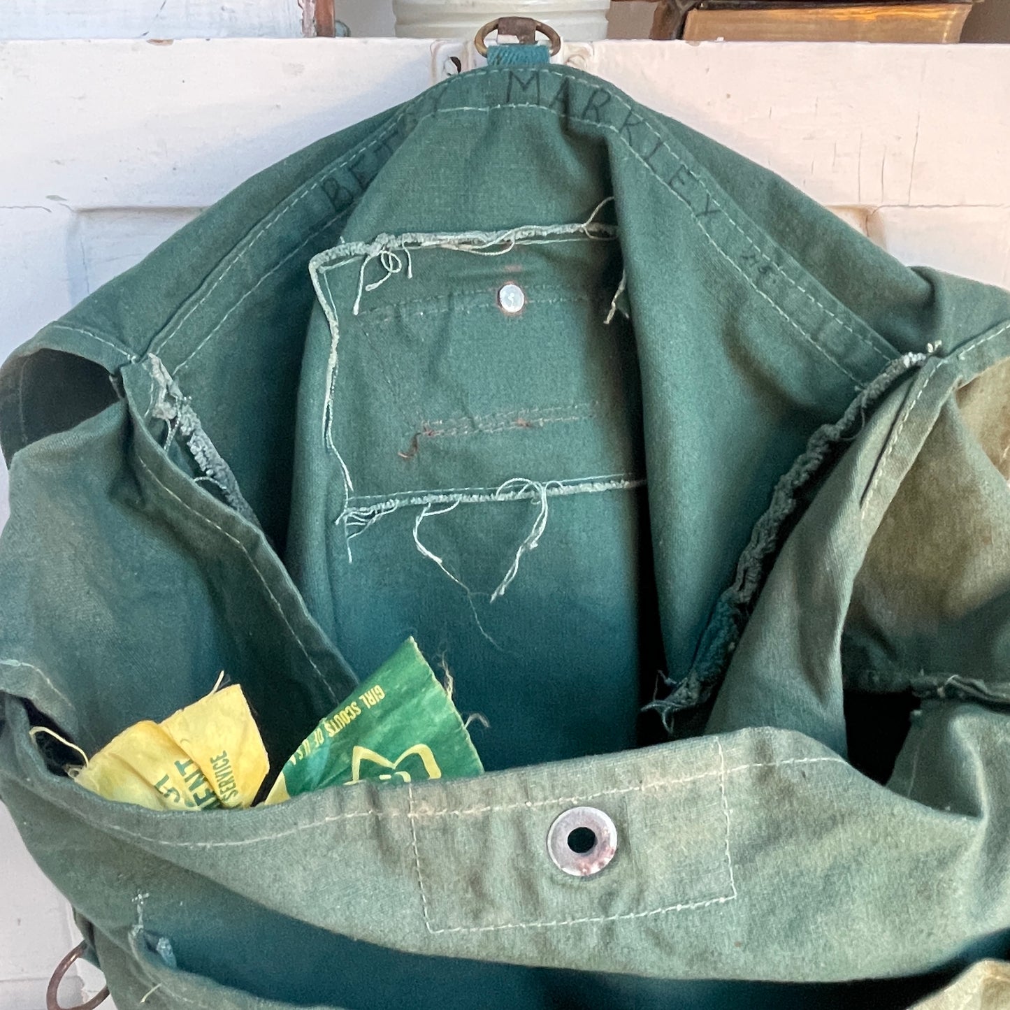 Vintage Girl Scout Backpack