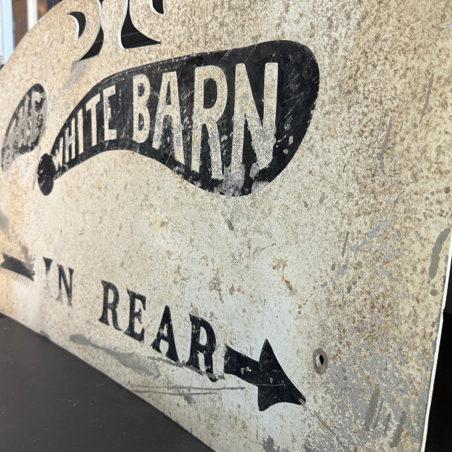 The White Barn Sign