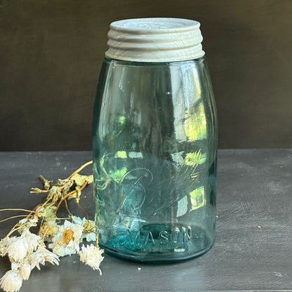 Antique Aqua Ball Jar