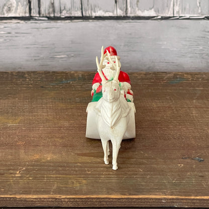 Celluloid Santa Claus Sleigh and Reindeer