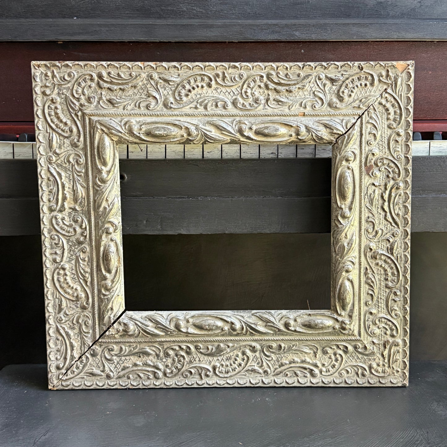 Vintage Silver Wood Frame
