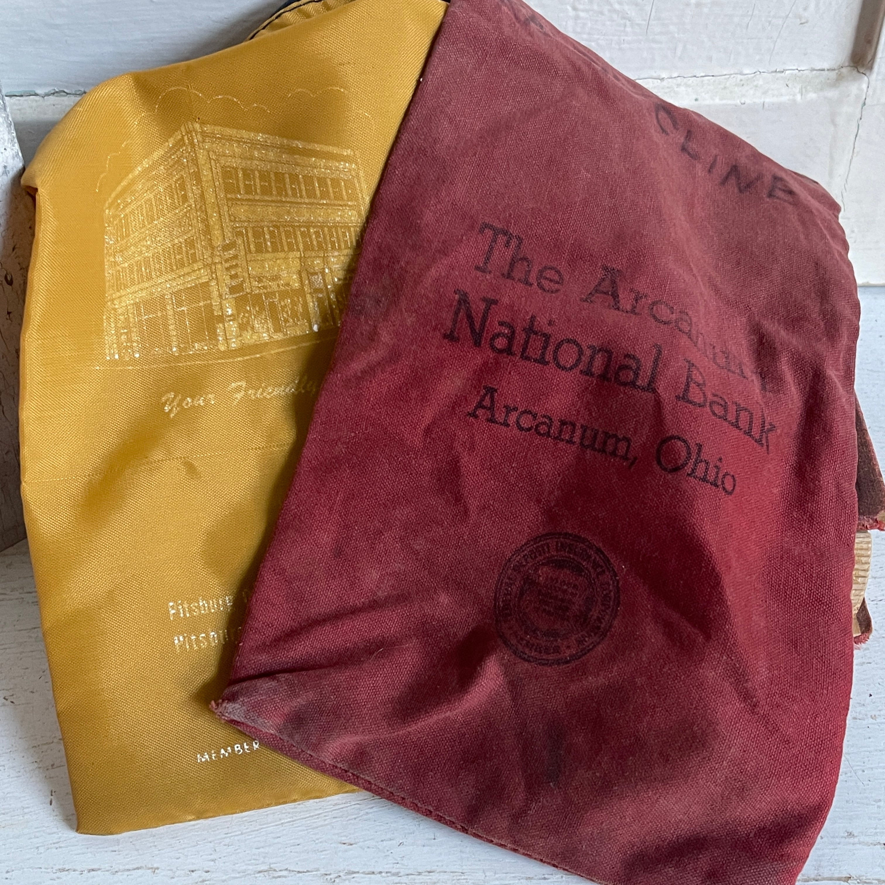 Vintage Bank Deposit Bags