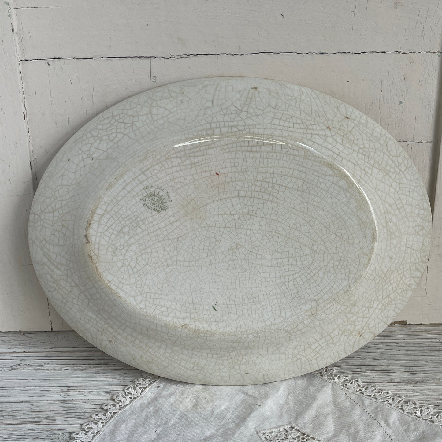 Antique Ironstone Platter - J&G Meakin