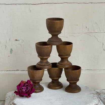 Wooden Egg Cups- Set of Two