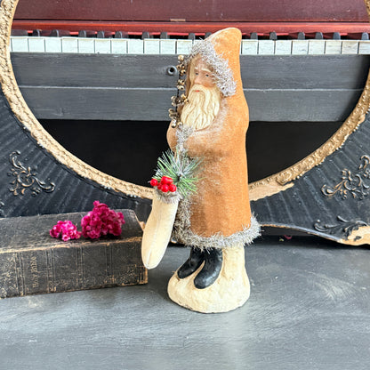 Fawn Velvet Belsnickle Santa