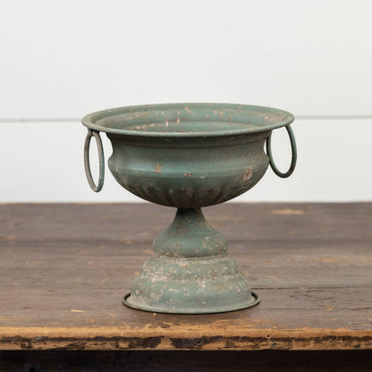Green Patina Urn