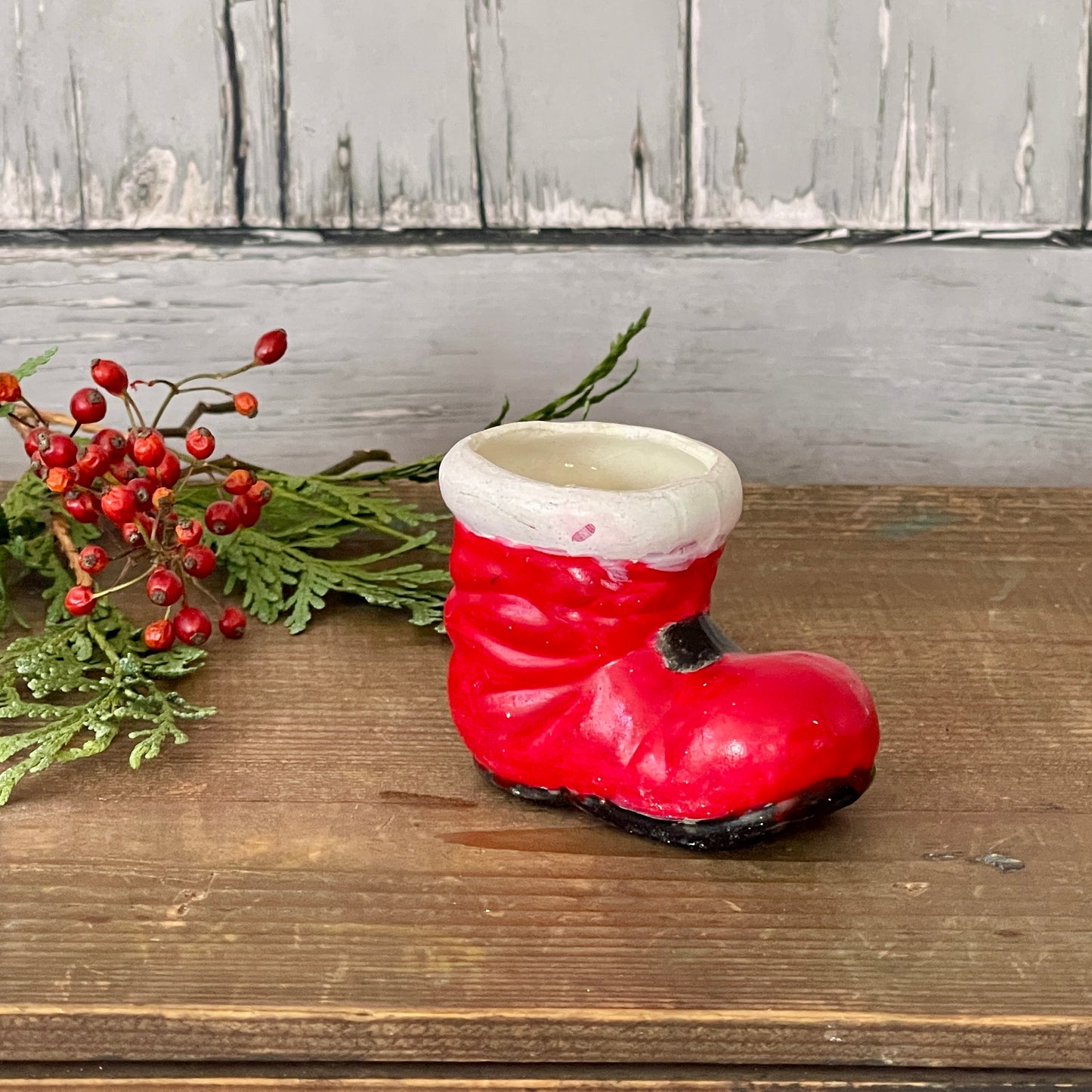 Ceramic Santa Boots