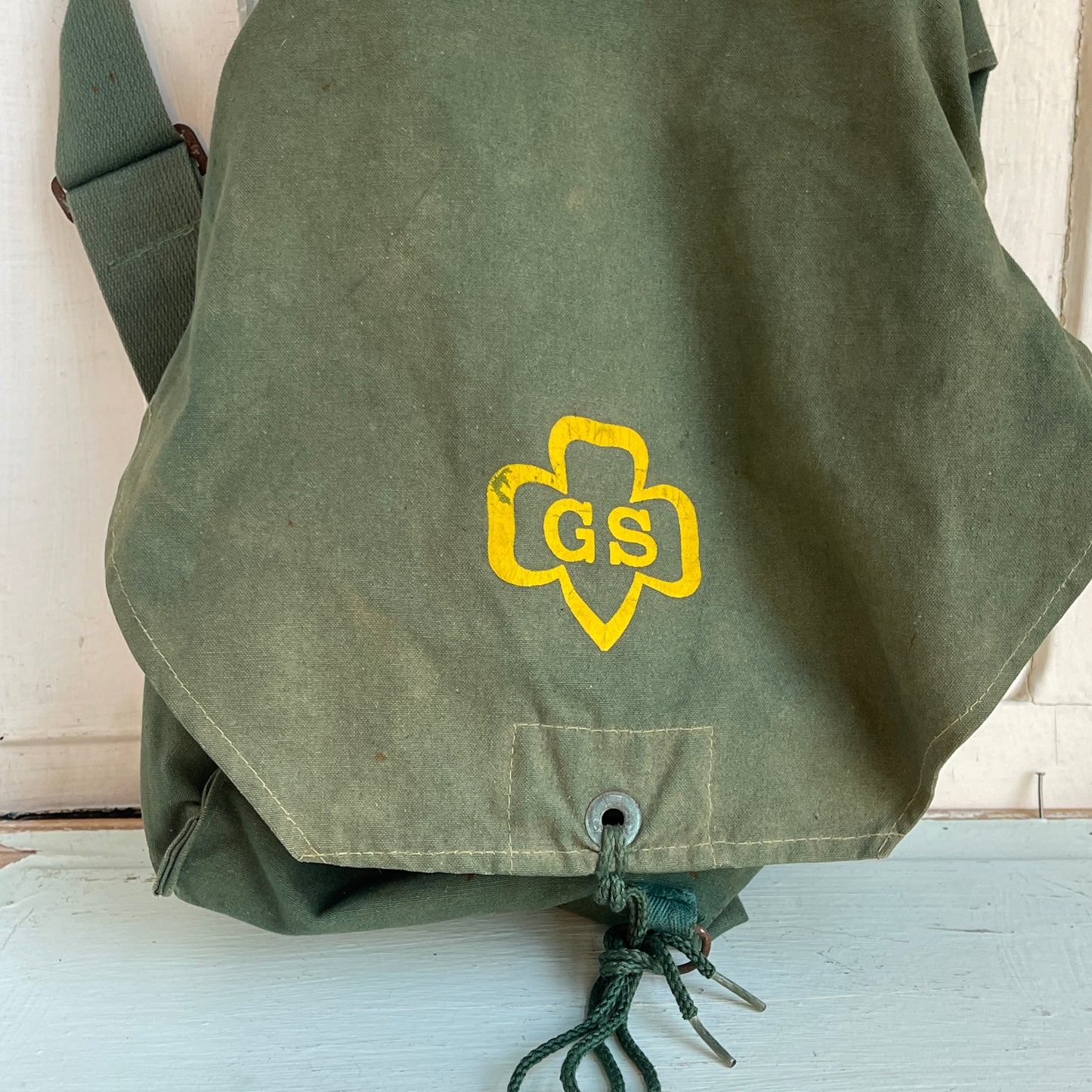 Vintage Girl Scout backpack