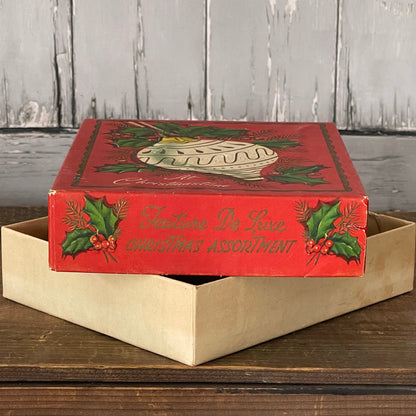 Vintage Christmas Card Box-Ornament Design