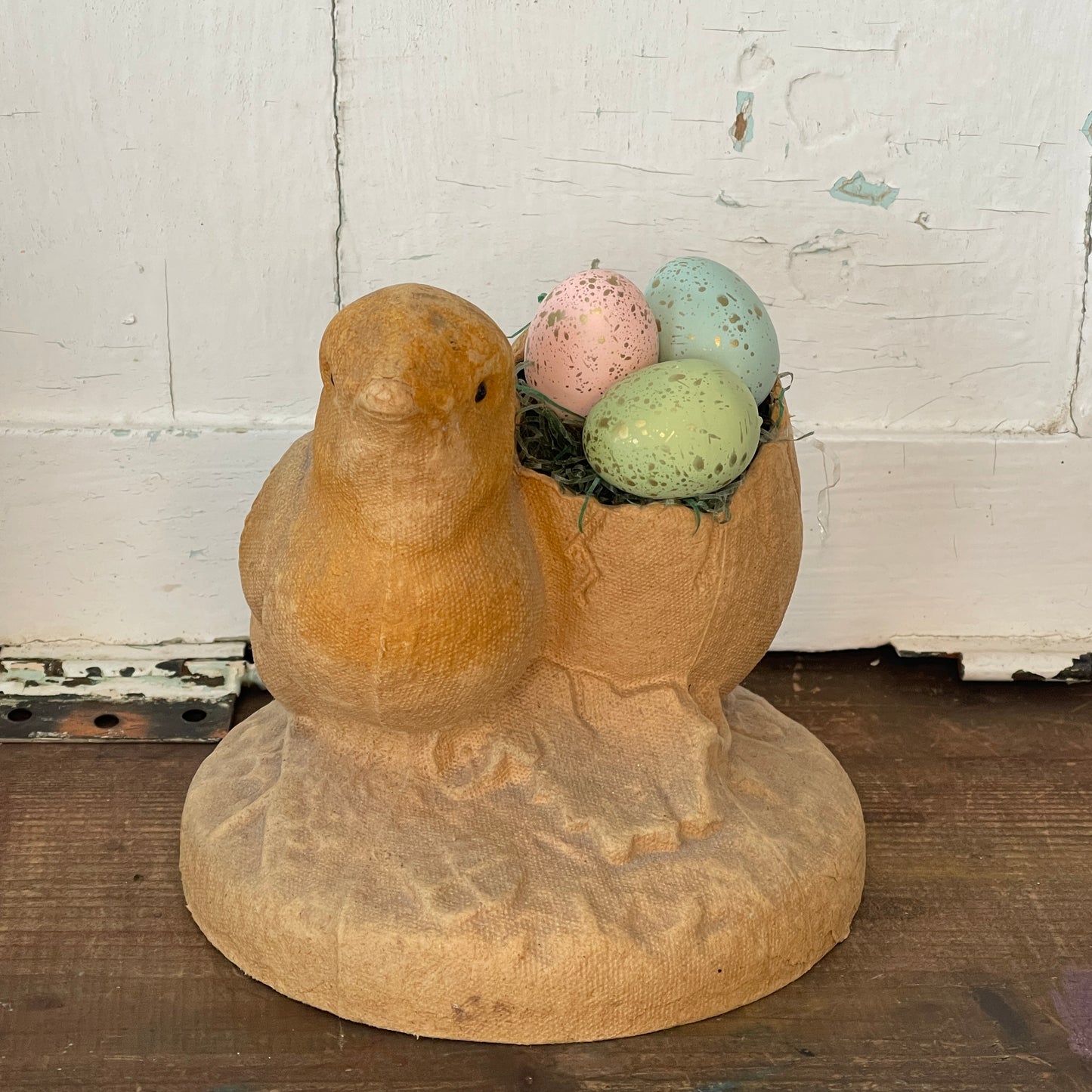 Antique Hatched Chick Candy Container