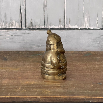 Vintage Brass Santa Claus