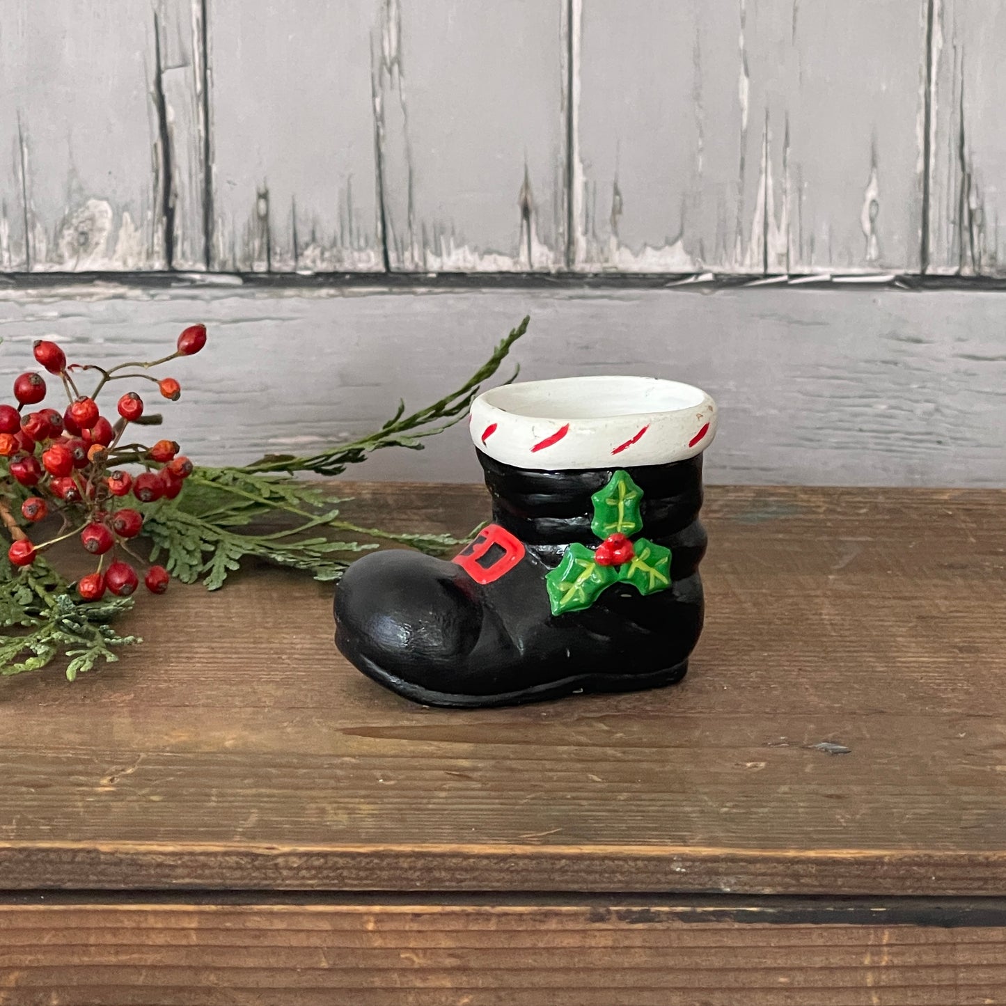 Ceramic Santa Boots