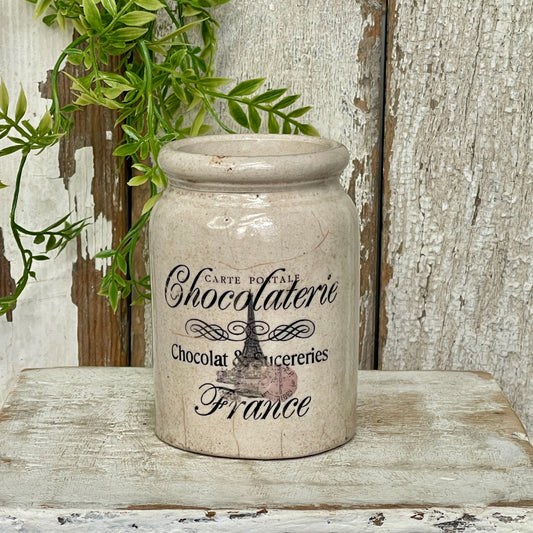 Stoneware Pot -Chocolaterie France