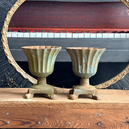Pair of French-Style Cast Urn Planters