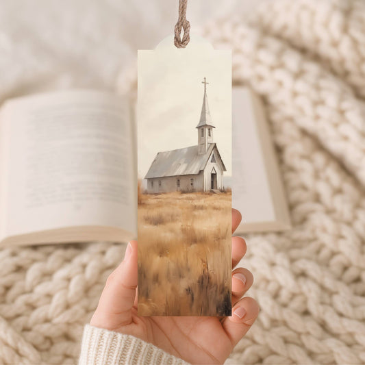 Wood Bookmark Church