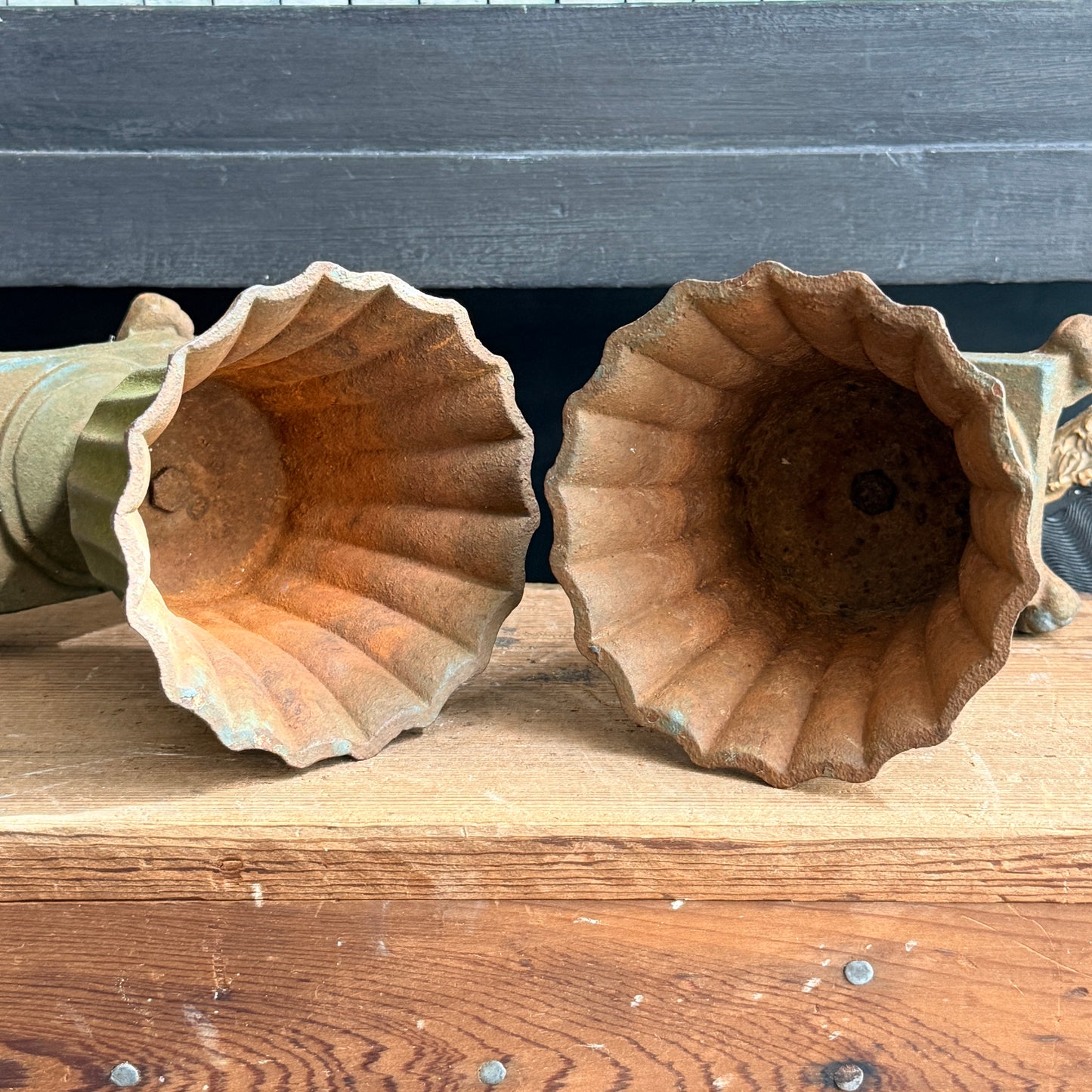 Pair of French-Style Cast Urn Planters