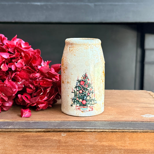 Ironstone Crock - Christmas Tree