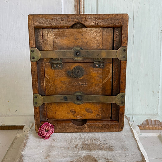 Antique Wood Contact Print Frame