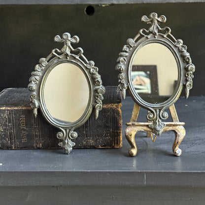 Vintage Small Oval Mirrors